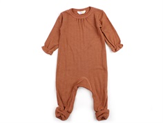 Joha burnt orange merino wool/silk jumpsuit